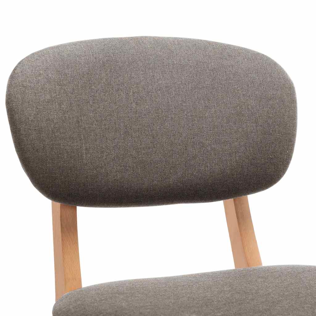 Barhocker 2 Stk. Braun Stoff