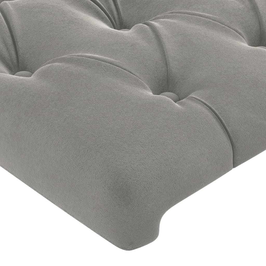Kopfteil mit Ohren Dunkelblau 93x16x78/88 cm Samt