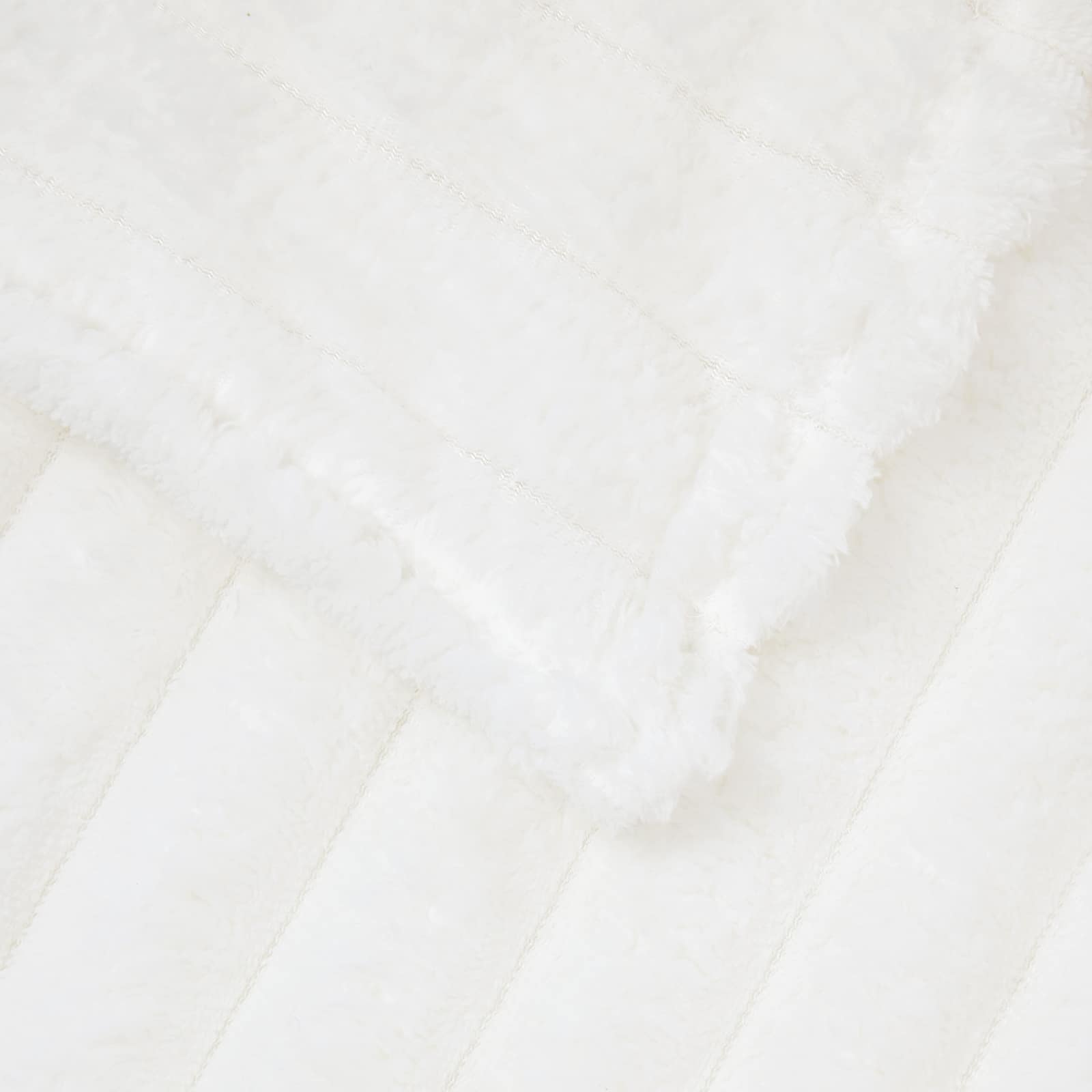Überwurfdecke Beige 150 x 130 cm Fleece