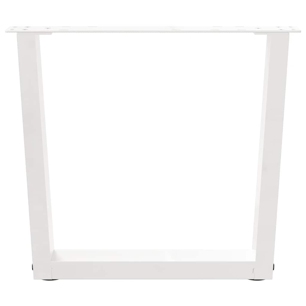 Couchtischbeine V-Form 2 Stück Schwarz 30x(30-31,3) cm Stahl