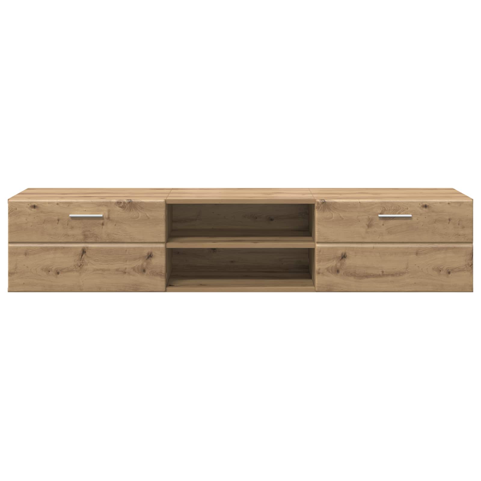 Highboard mit Regal FLORIN Weiß 60 x 35 x 182 cm Holzwerkstoff