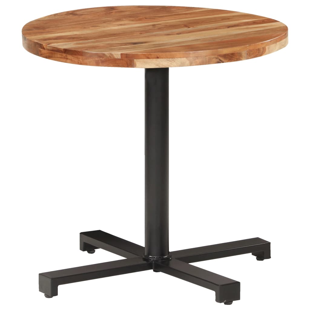 Bistrotisch Rund Ø60x75 cm Raues Mangoholz