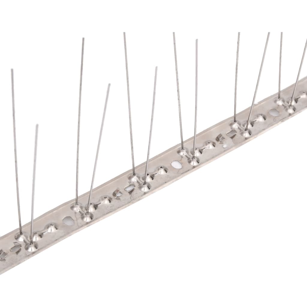 20-tlg. Taubenabwehr Spikes-Set Edelstahl 10 m 4-reihig