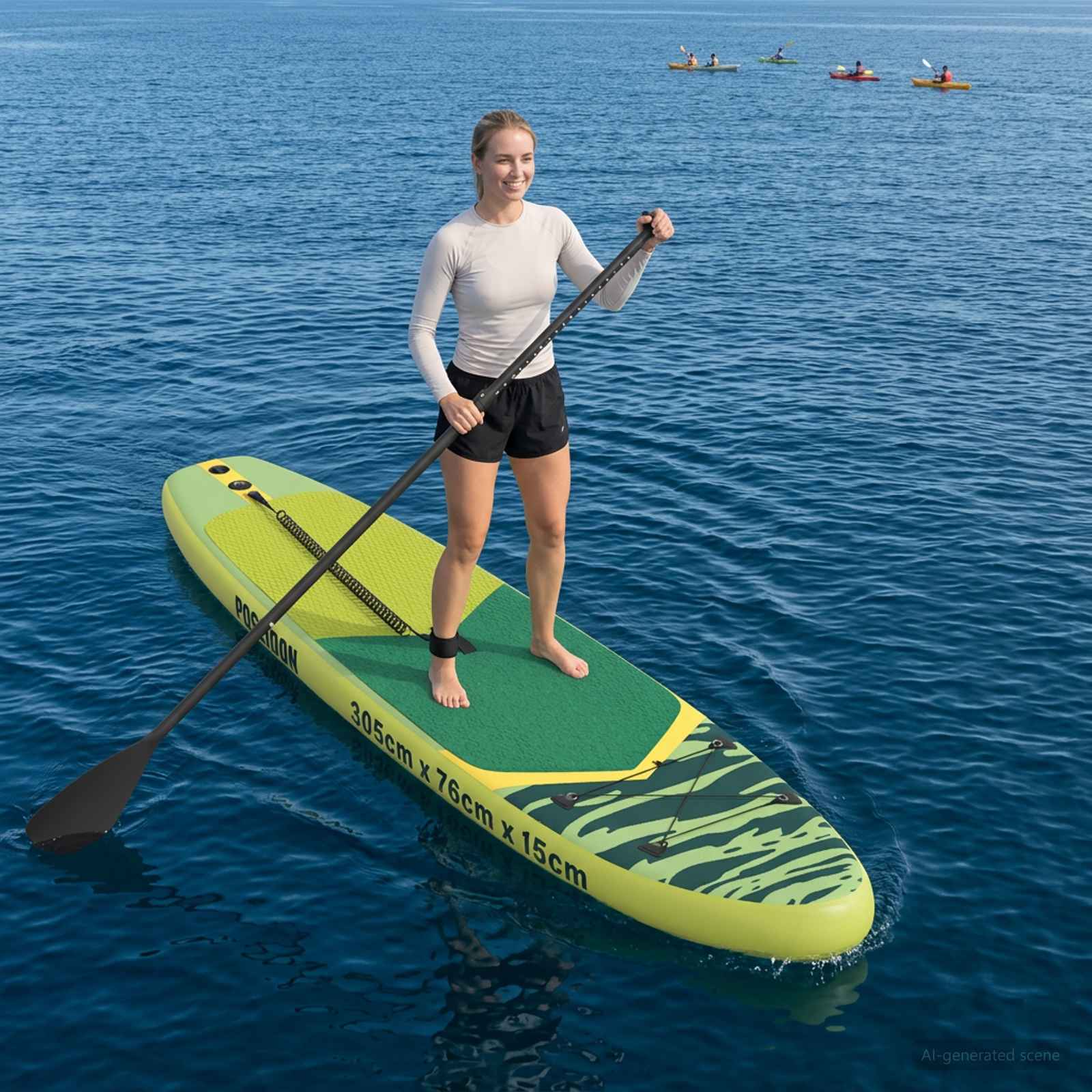 Aufblasbares Stand Up Paddle Board HYDROS 305 x 76 x 15 cm für