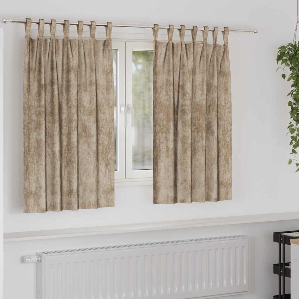 Samtvorhänge mit Vorhängen 2 pcs Weinrot 140 x 140 cm Samt