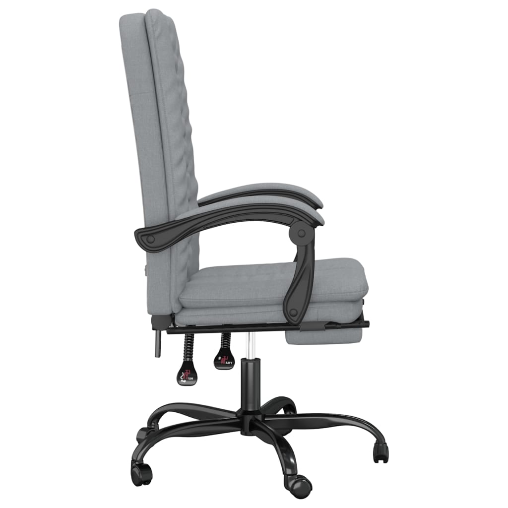 Bürostuhl mit Liegefunktion Taupe Stoff