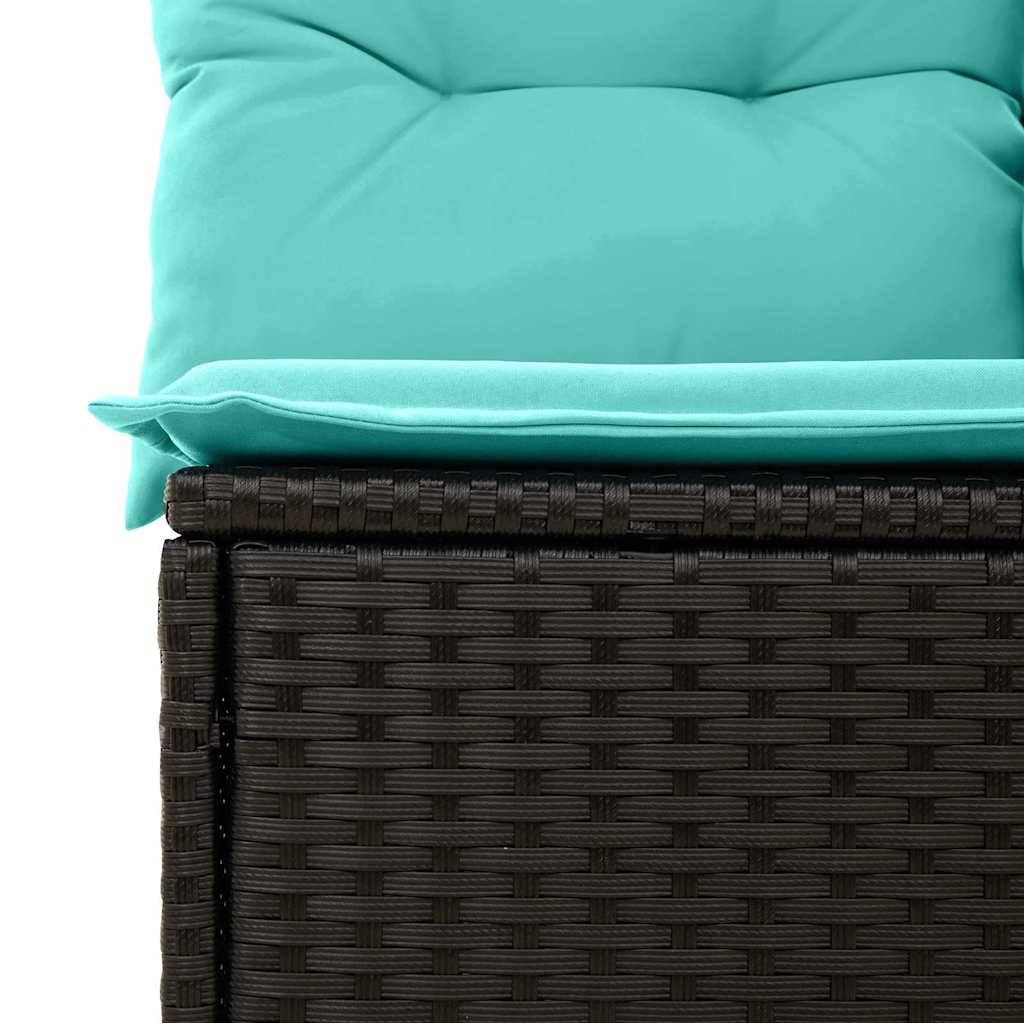 Garten Essgruppe mit Kissen 11 pcs Grau und Marineblau