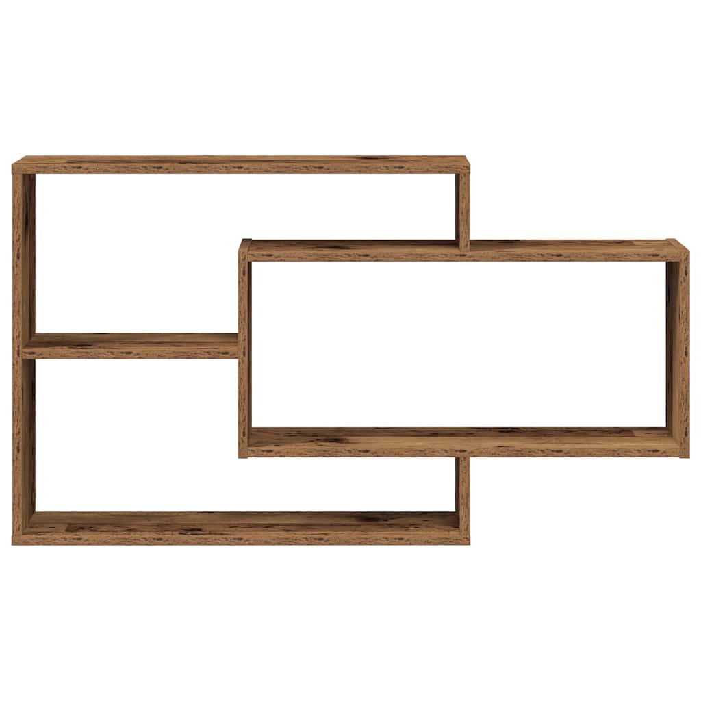 Wandregale Weiß 104x20x58,5 cm Holzwerkstoff