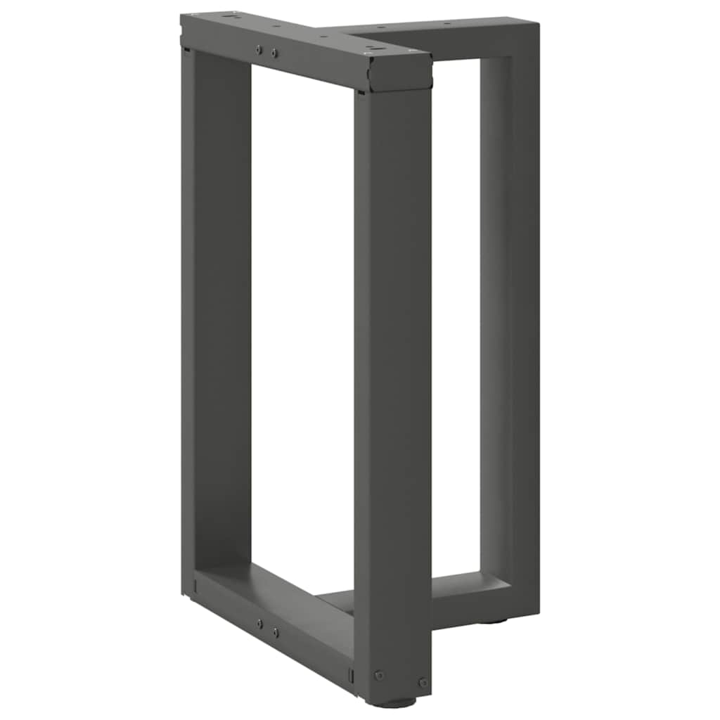 Couchtischbeine T-Form 2 Stk. Schwarz 30x25x(30-31) cm Stahl