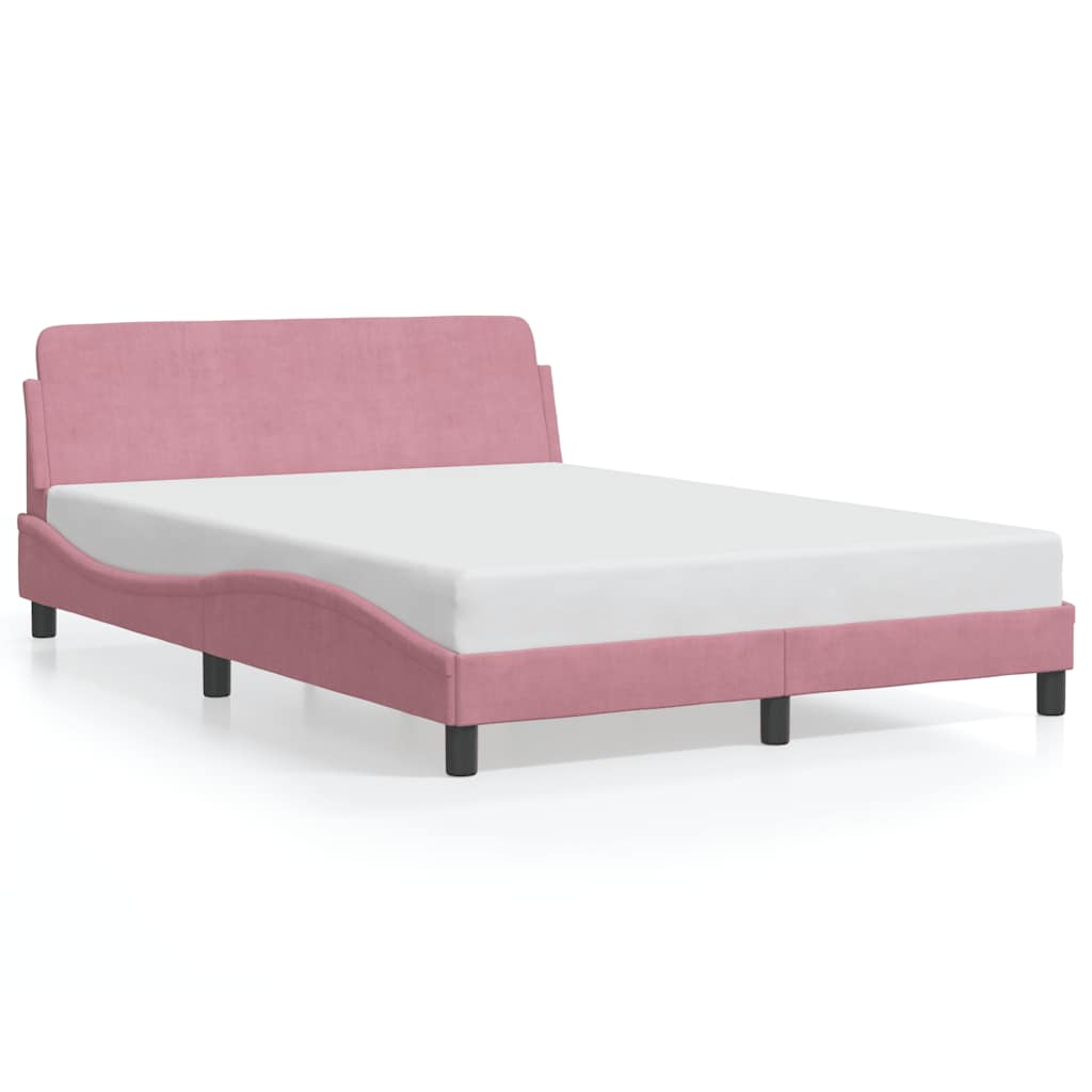 Bettgestell "Dover" Hellgrau 80x200 cm Samt