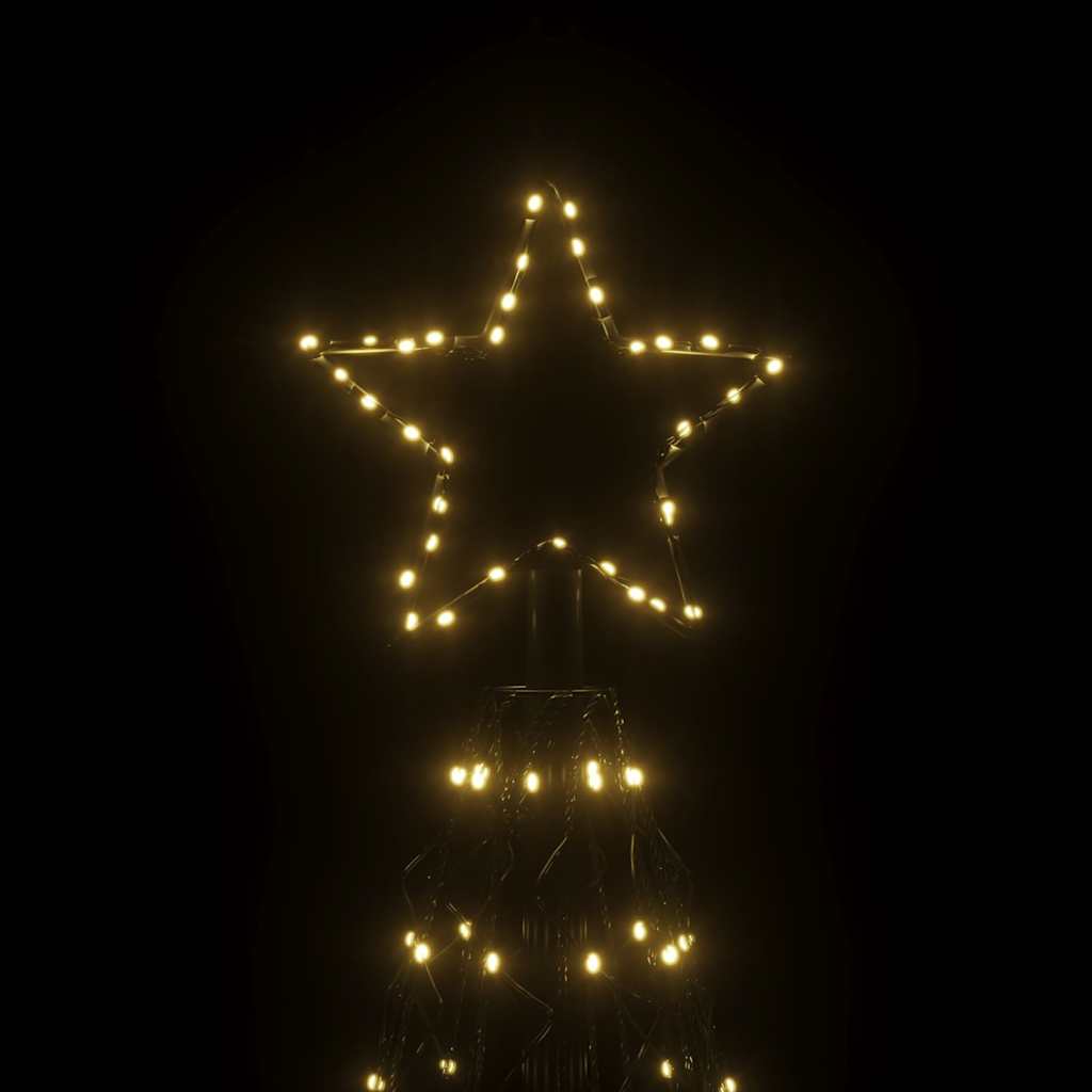 Weihnachtsbaum-Kegel Warmweiß 500 LEDs 100x300 cm