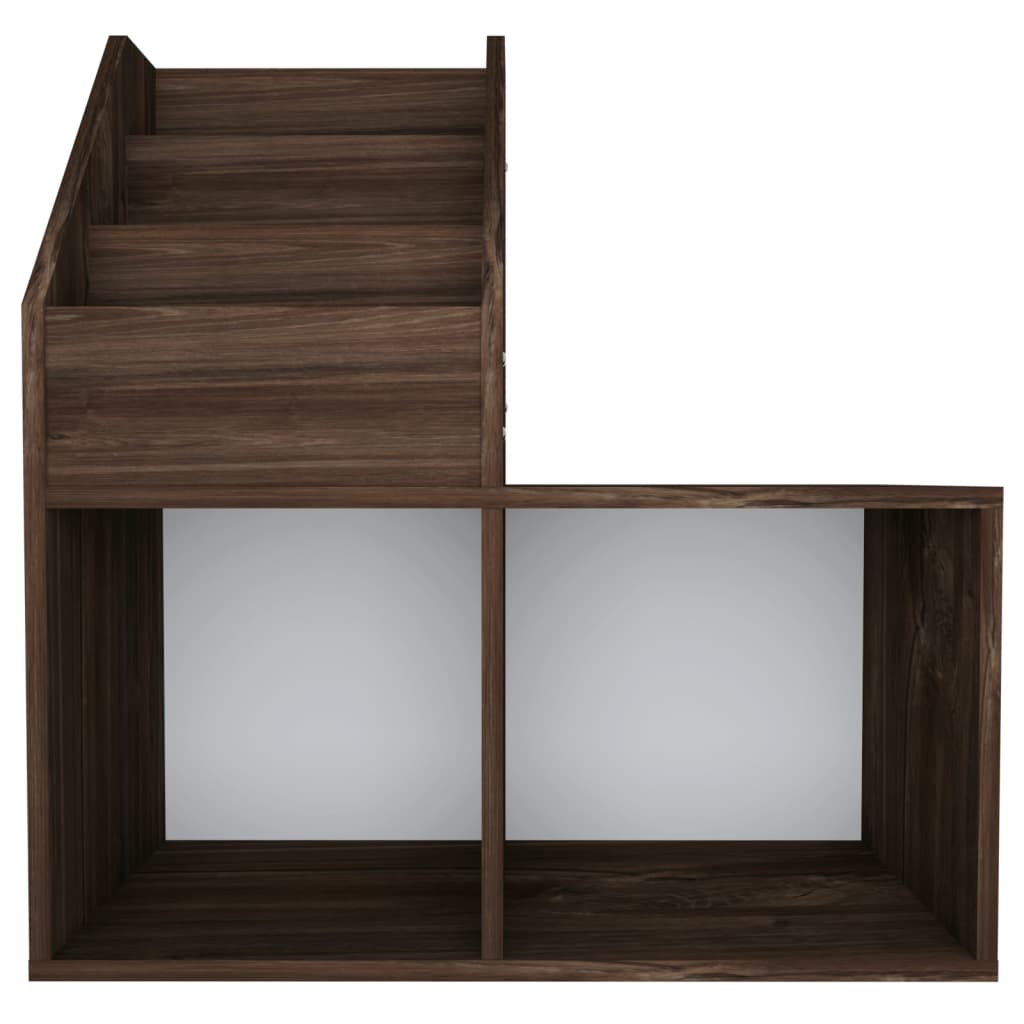 Kinder-Bücherregal Grau Sonoma-Eiche 71x30x78,5cm Holzwerkstoff