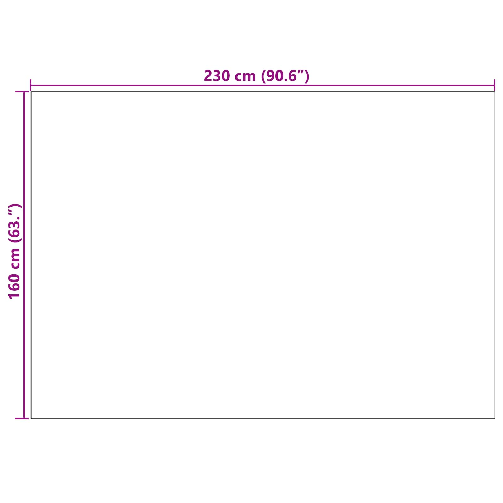 Bereichsteppiche Rechtwinklig LUGO Creme 150 x 80 cm Polyester