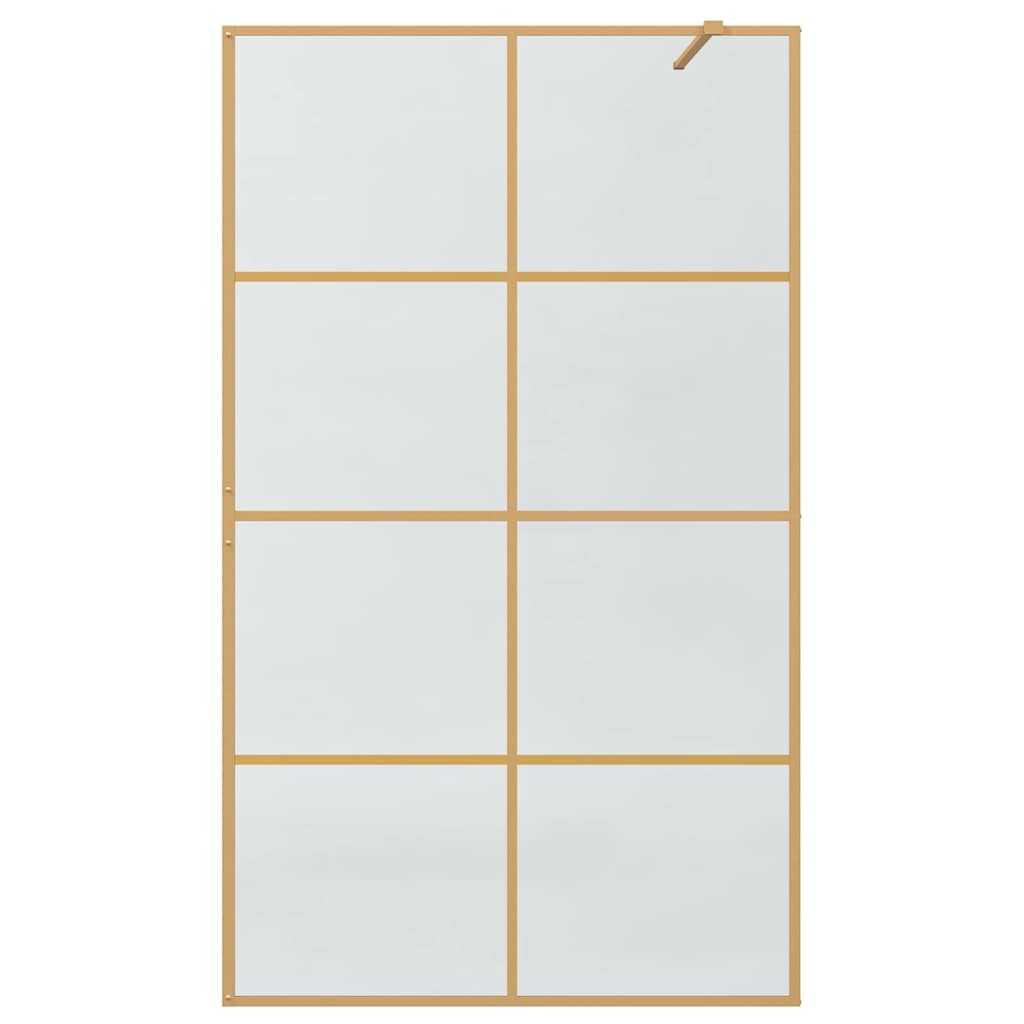 Duschwand für Begehbare Dusche mit Klarem ESG Glas 80x195 cm