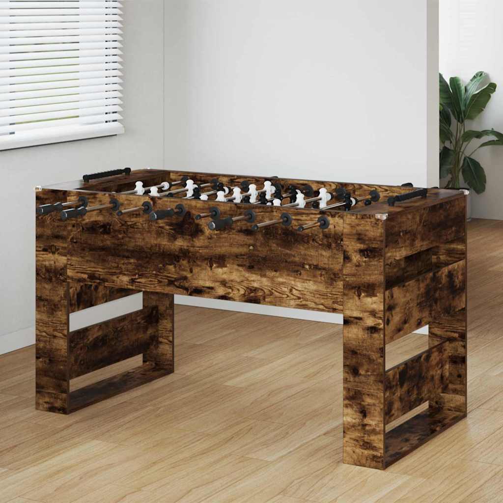 Tischfußballtisch Weiß 146,5 x 74 x 85 cm Holzwerkstoff
