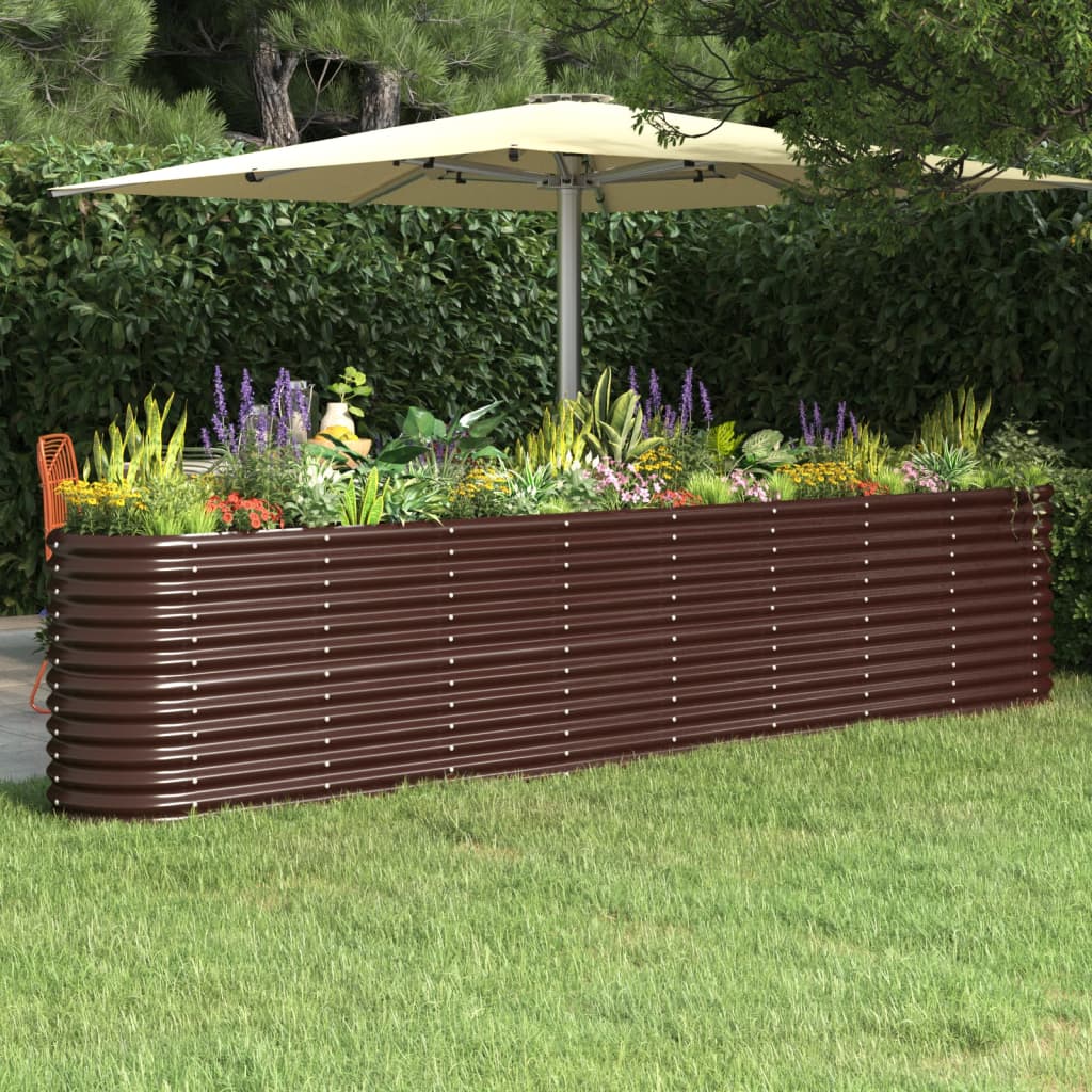 Hochbeet Verzinkter Stahl 114x40x36 cm Grün