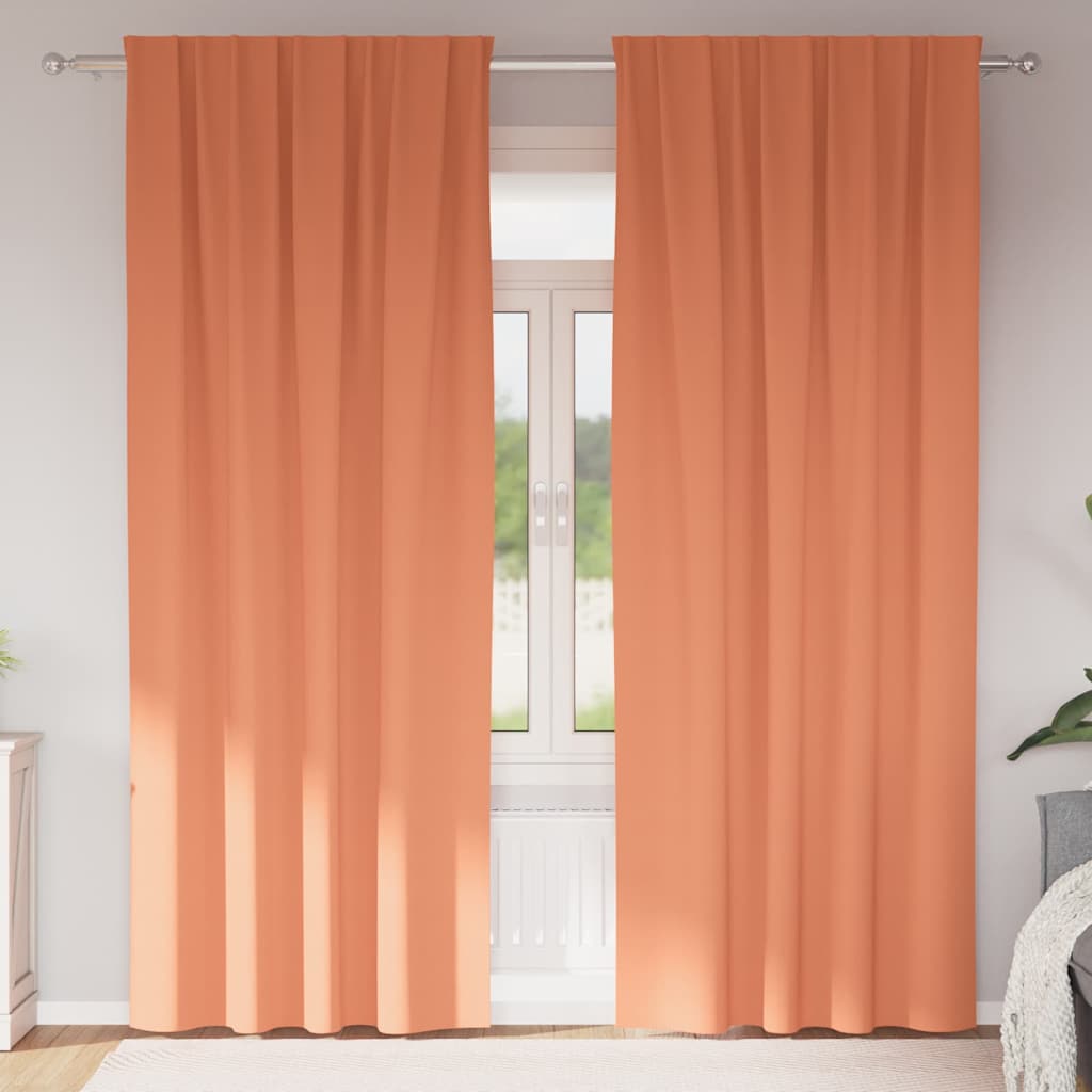 Verdunkelungs-Vorhänge mit Ringen 2 pcs Beige 140 x 140 cm