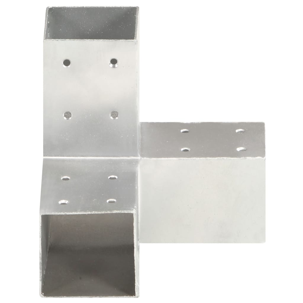 Pfostenverbinder L-Form Verzinktes Metall 71 x 71 mm