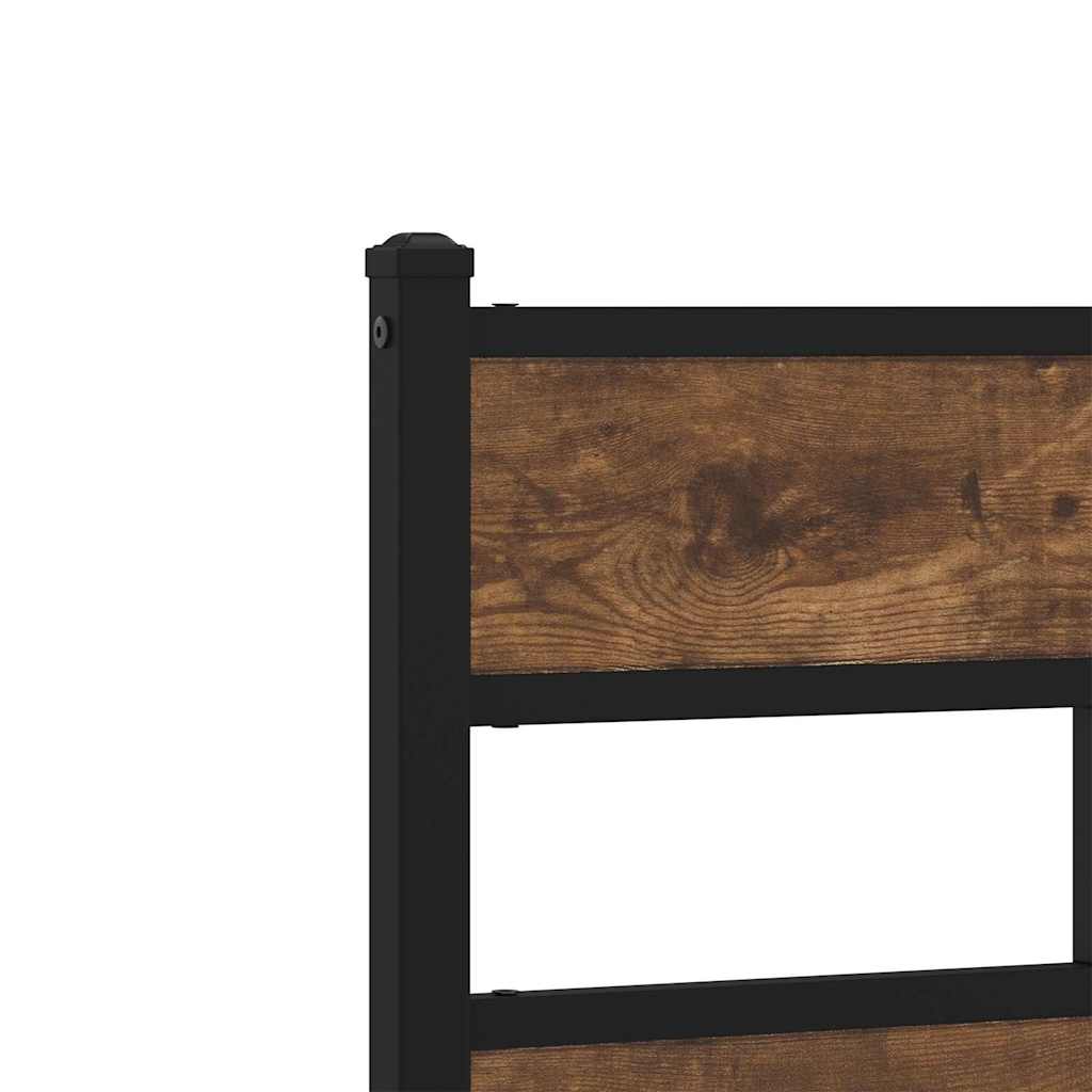 Ersatz-Kopfteil Räuchereiche 100 cm Eisen und Holzwerkstoff