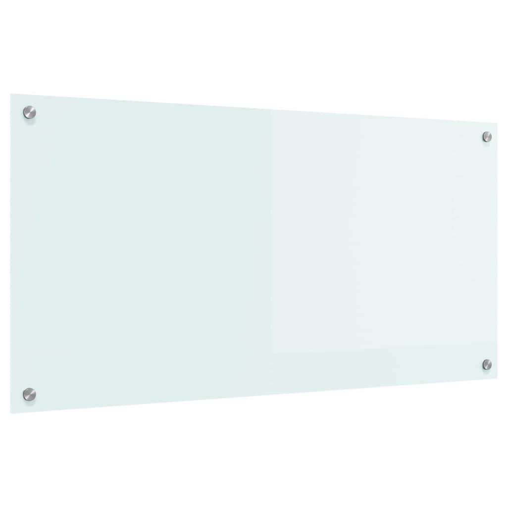 Küchenrückwand 2 pcs Weiß 70 x 40 cm Gehärtetes Glas