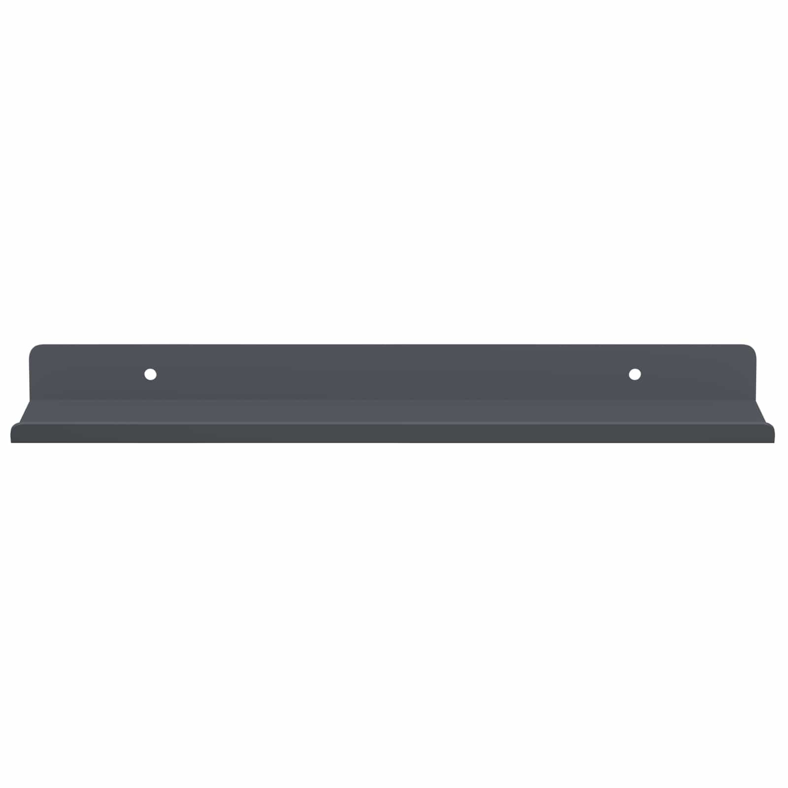Schwebendes Regal 3 pcs Schwarz 40 x 9 x 2,5 cm Stahl
