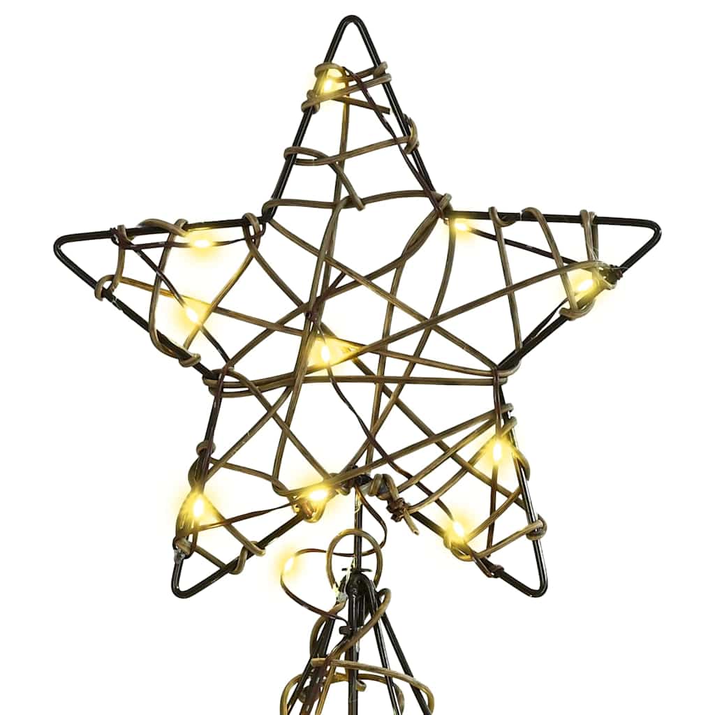 Weihnachtsbaum mit 120 LEDs Warmweiß 120,5 cm PET