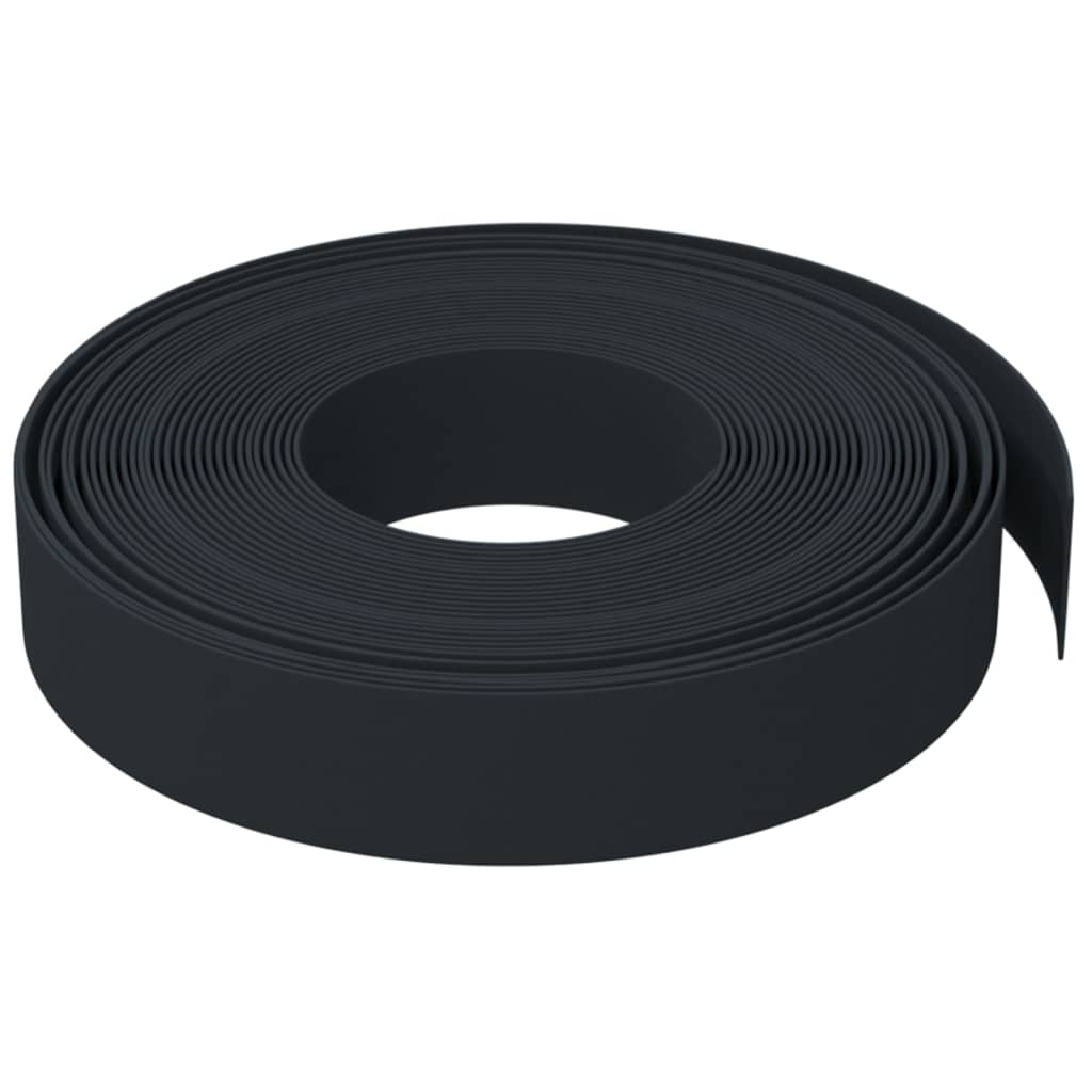 Gartenumrandung 25 m 10 cm PE Grau