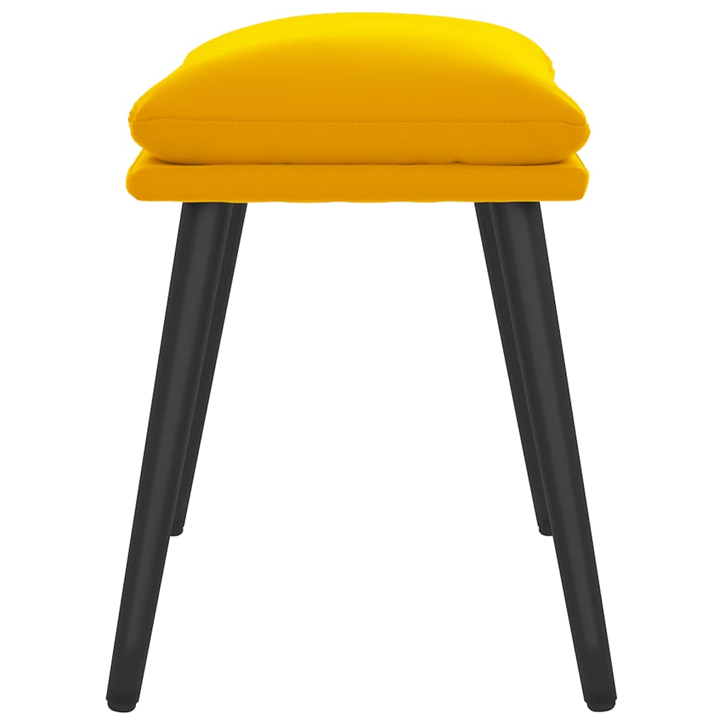 Fußhocker Hellgrau 45x29,5x35 cm Samt