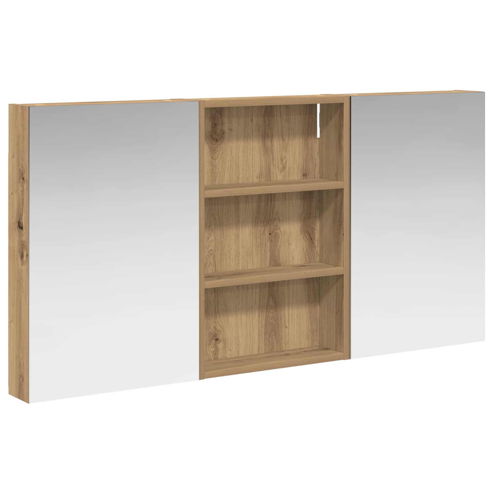 Badezimmerschrank-Set 3 pcs 80 x 10,5 x 50 cm Holzwerkstoff