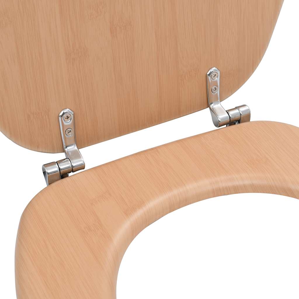 Toilettensitz MDF Deckel Schlichtes Design Weiß