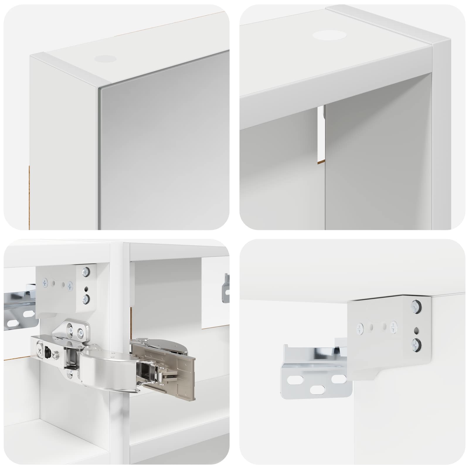Badezimmerschrank-Set 3 pcs 80 x 10,5 x 50 cm Holzwerkstoff