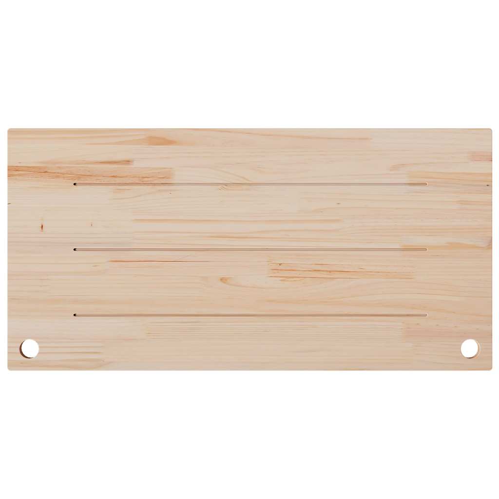 Schreibtischplatte 80x40x2,5 cm Massivholz Kiefer