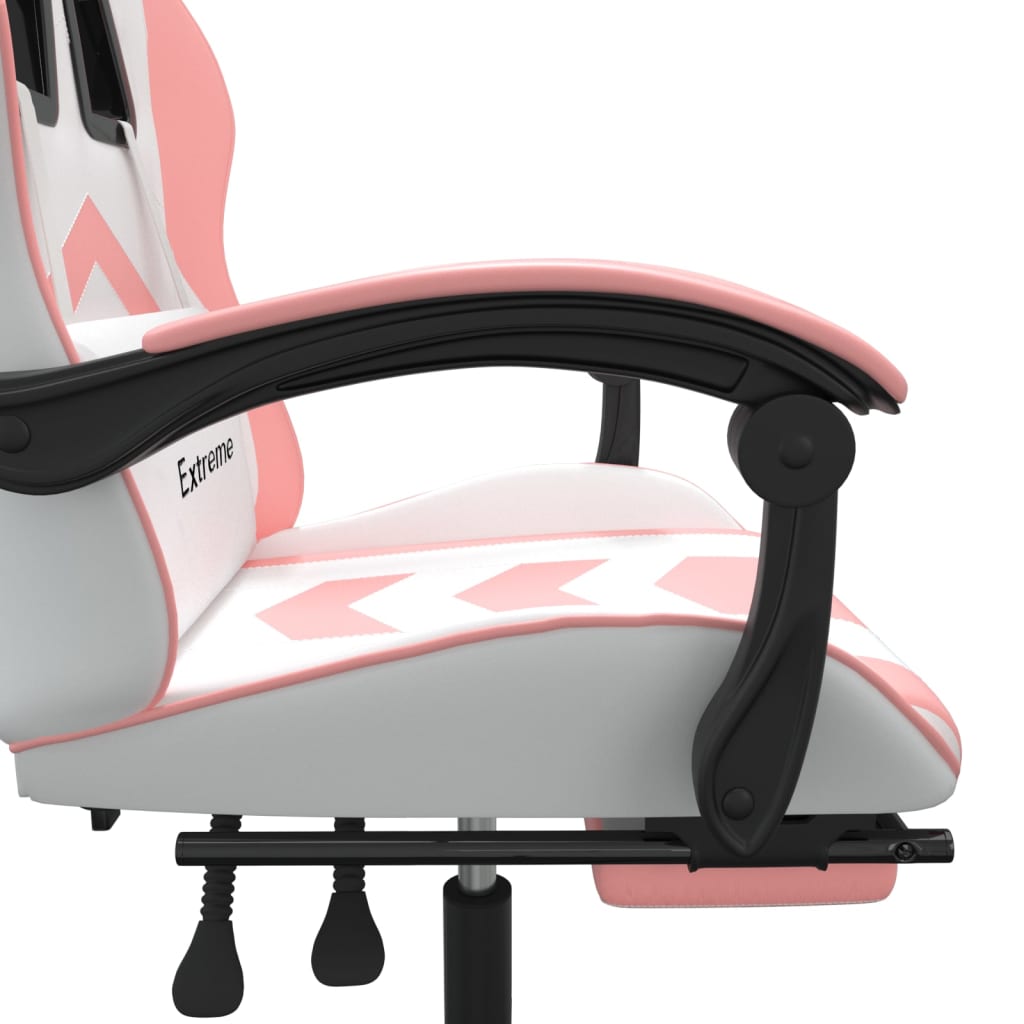 Gaming-Stuhl Drehbar Schwarz und Rot Kunstleder
