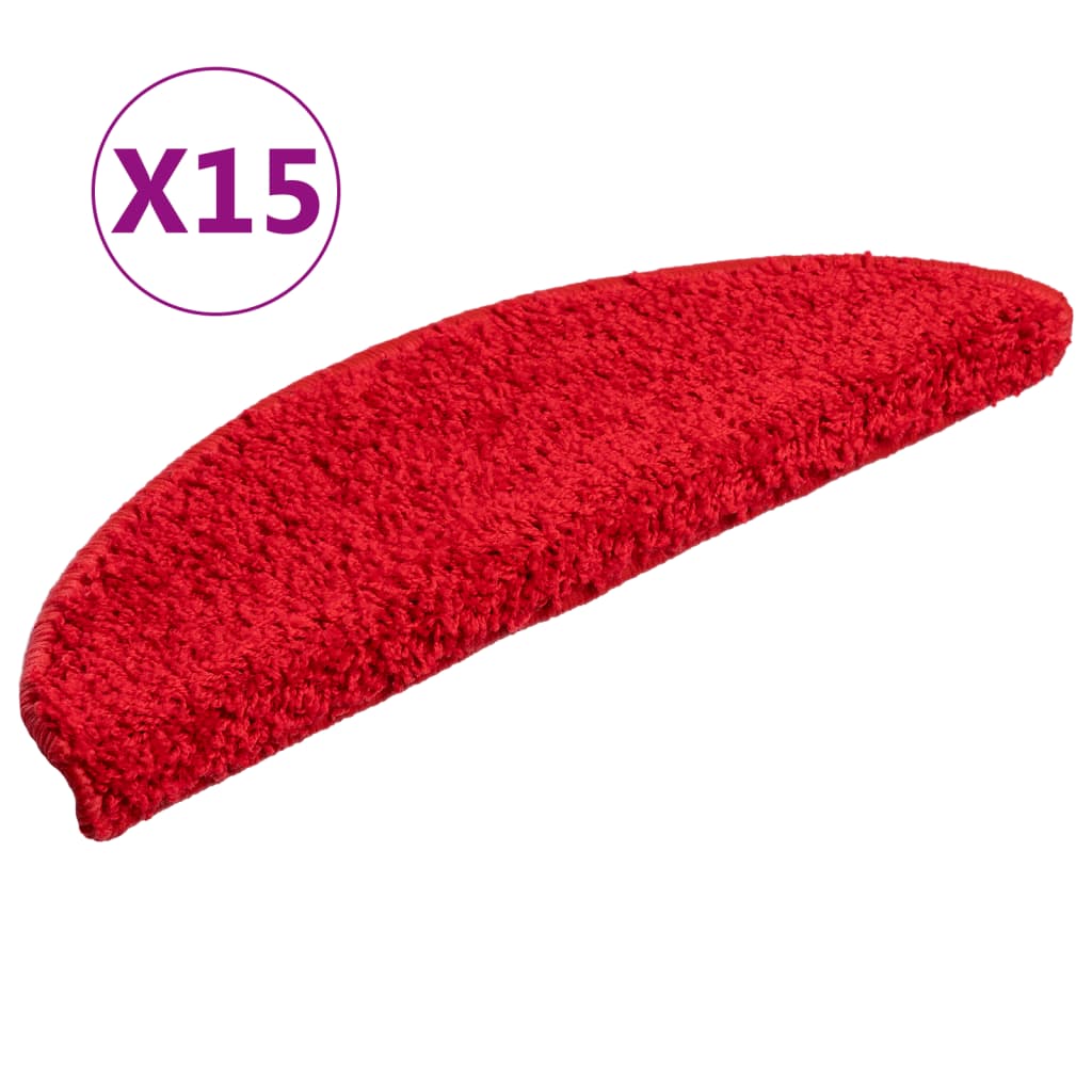 Stufenmatten 15 Stk. 56x17x3 cm Grau Halbrund