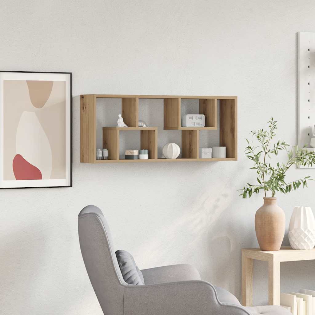 Wandregal Weiß 36x16x90 cm Holzwerkstoff