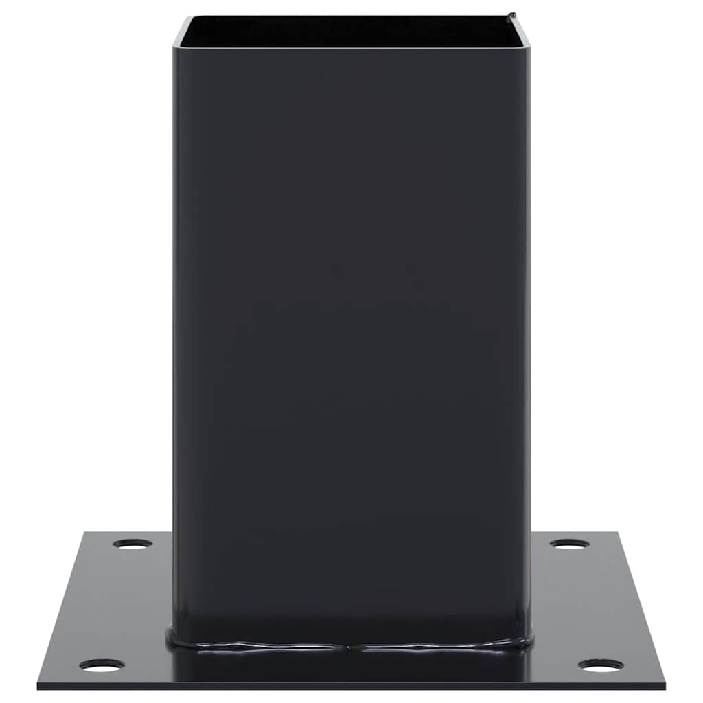 Pfostenträger Quadratisch 4Stk. Silber 46x46mm Verzinkter Stahl