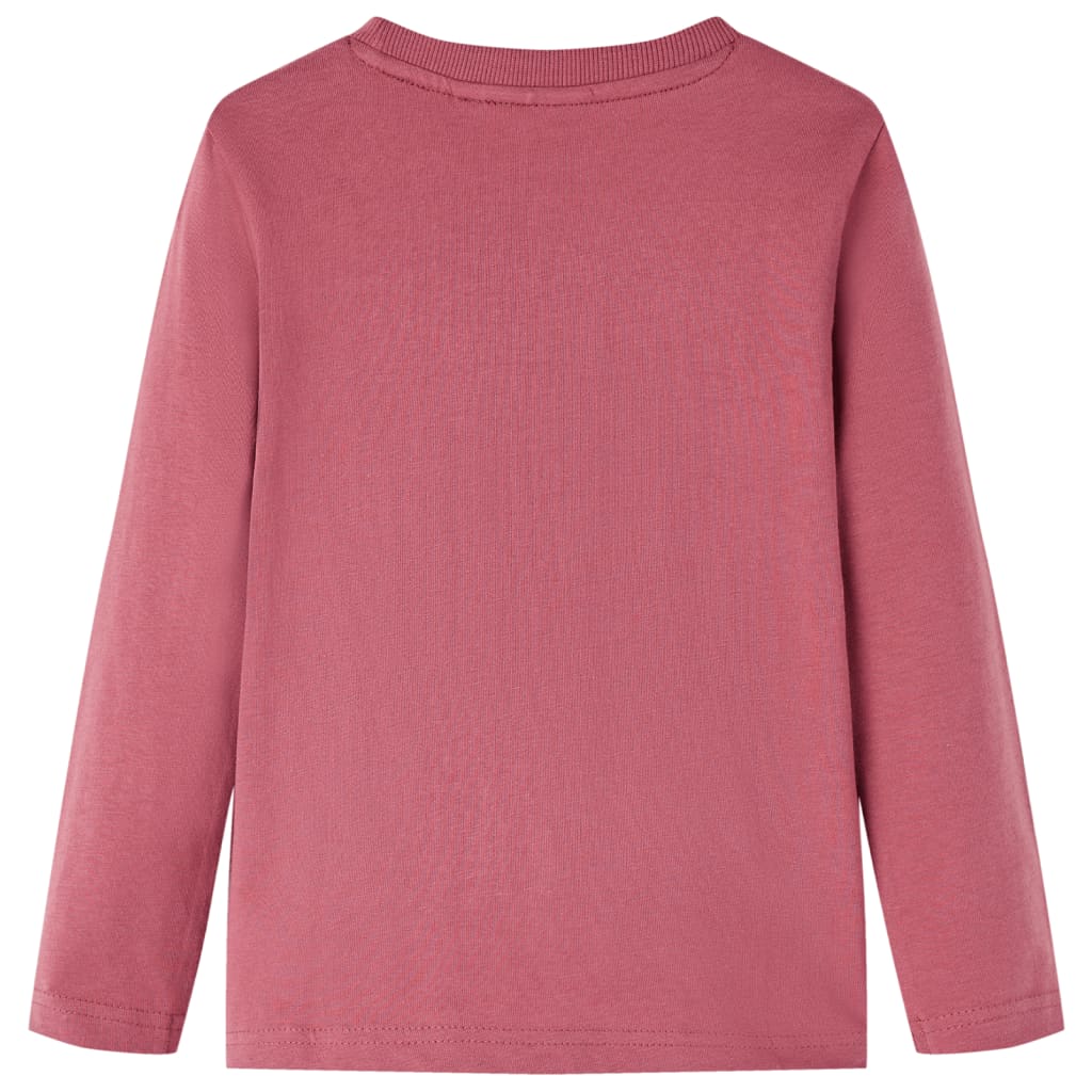 Kinder-Langarmshirt Dunkelrot 116