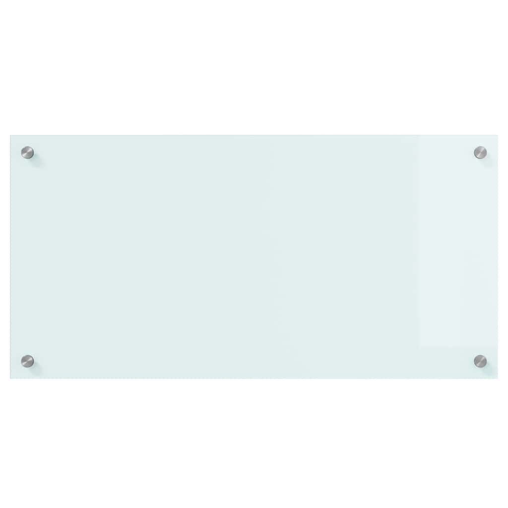 Küchenrückwand 2 pcs Weiß 70 x 40 cm Gehärtetes Glas