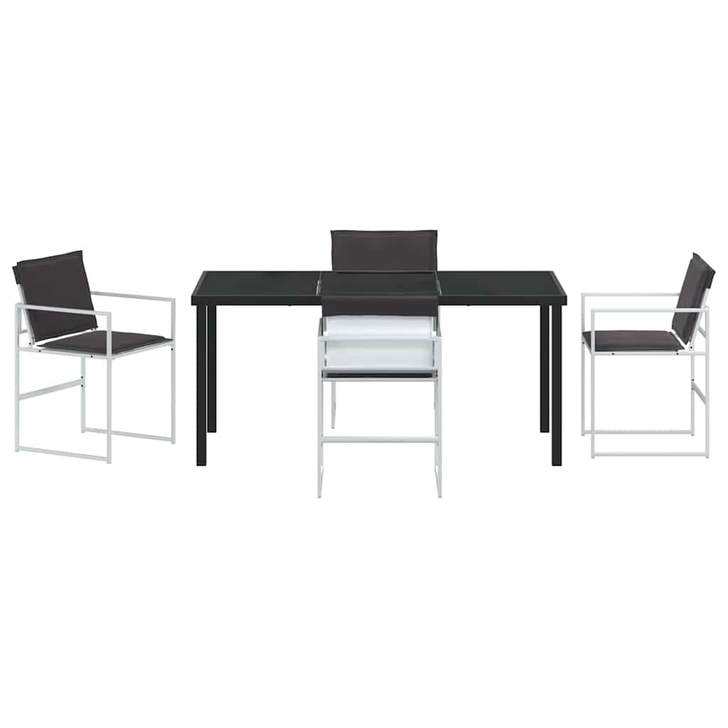 Garten Essgruppe 5 pcs Schwarz 140 x 70 x 73 cm