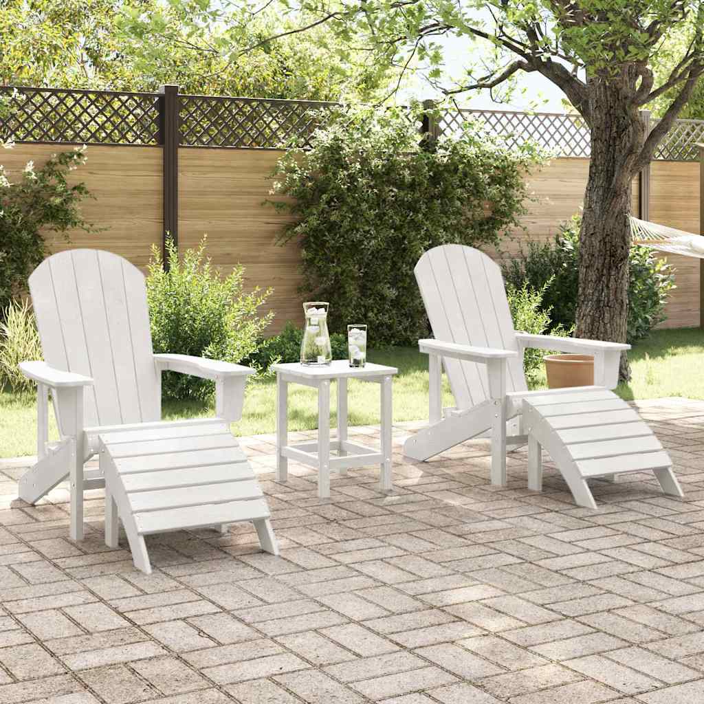 Gartenstuhl 2 pcs Weiß 83 x 74 x 92 cm Polyethylen