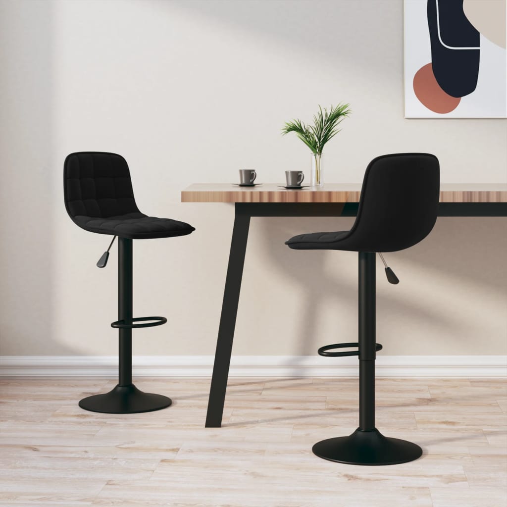 Barhocker 2 Stk. Hellgrün Samt
