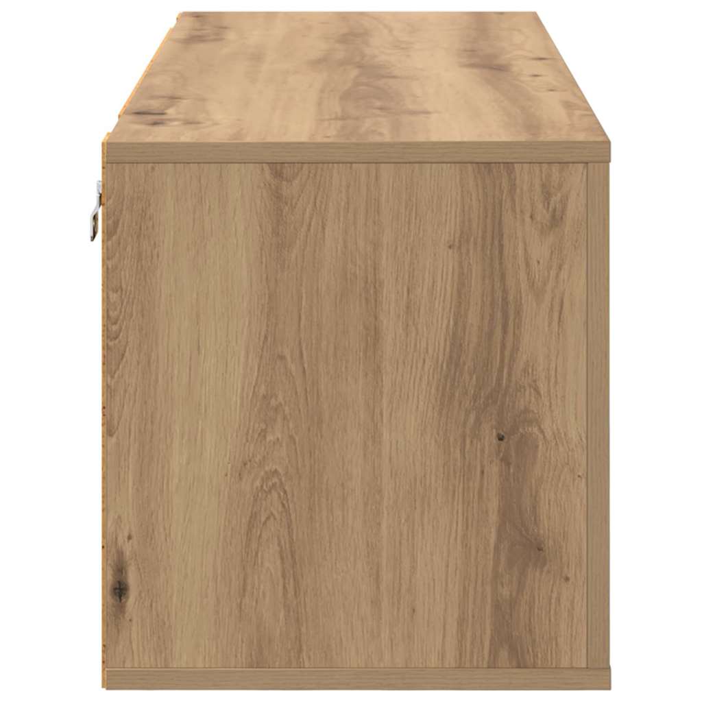 Wand-Schuhschrank Weiß 100x35x38 cm Holzwerkstoff