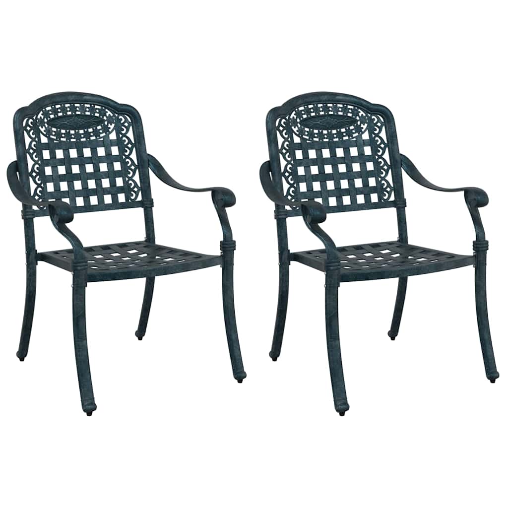 Gartenstuhl 2 pcs Bronze 55 x 56,5 x 91cm Aluminium