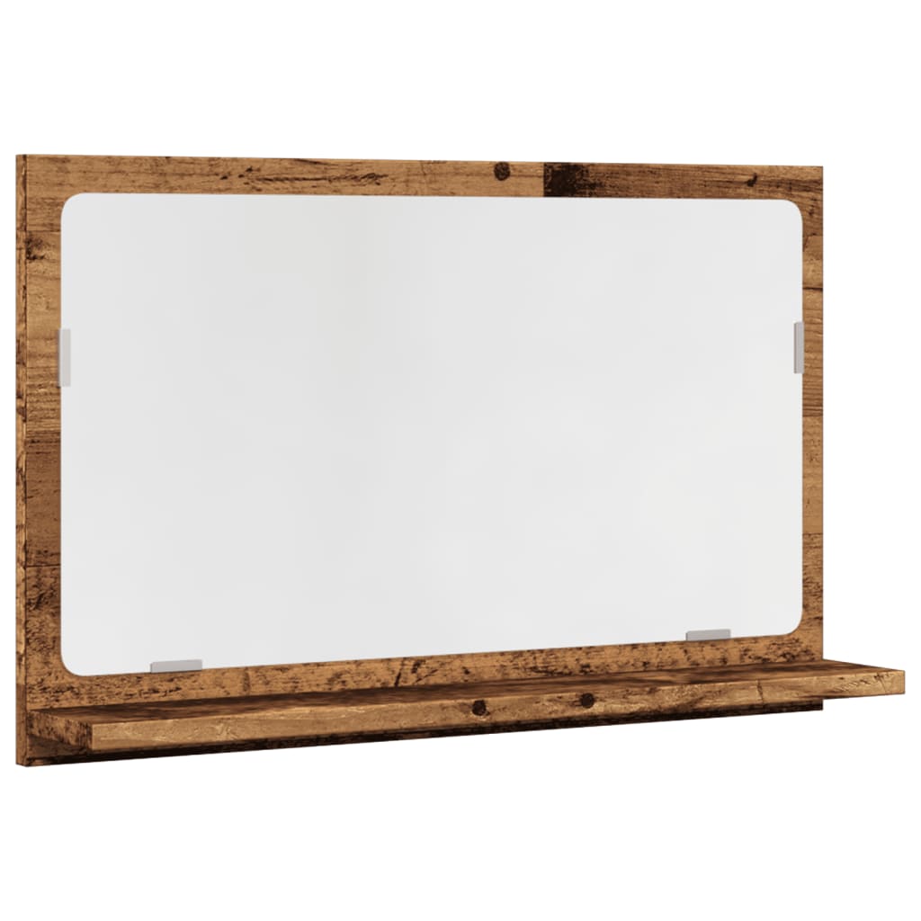 Badspiegel Weiß 40x10,5x37 cm Holzwerkstoff