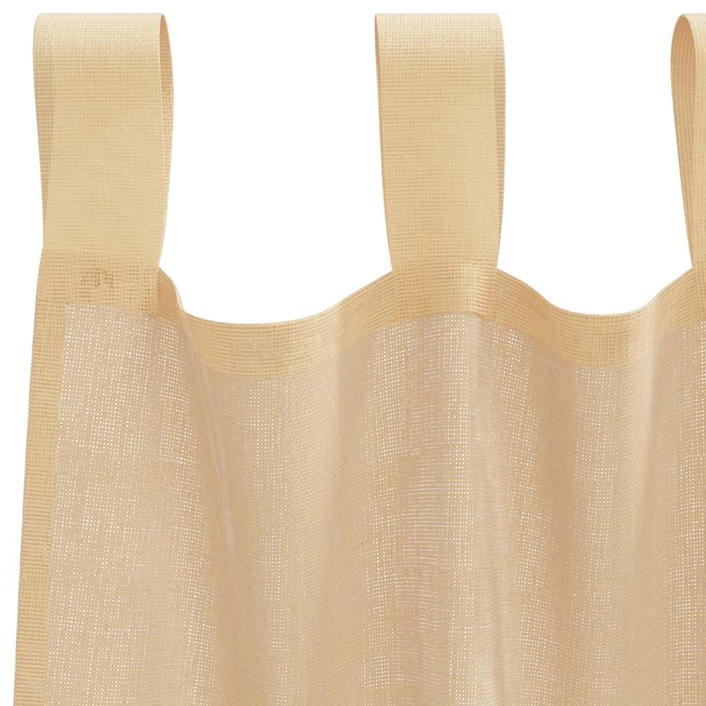 Voile Vorhänge mit Ösen 2 Stk. Apfelgrün 140x140 cm