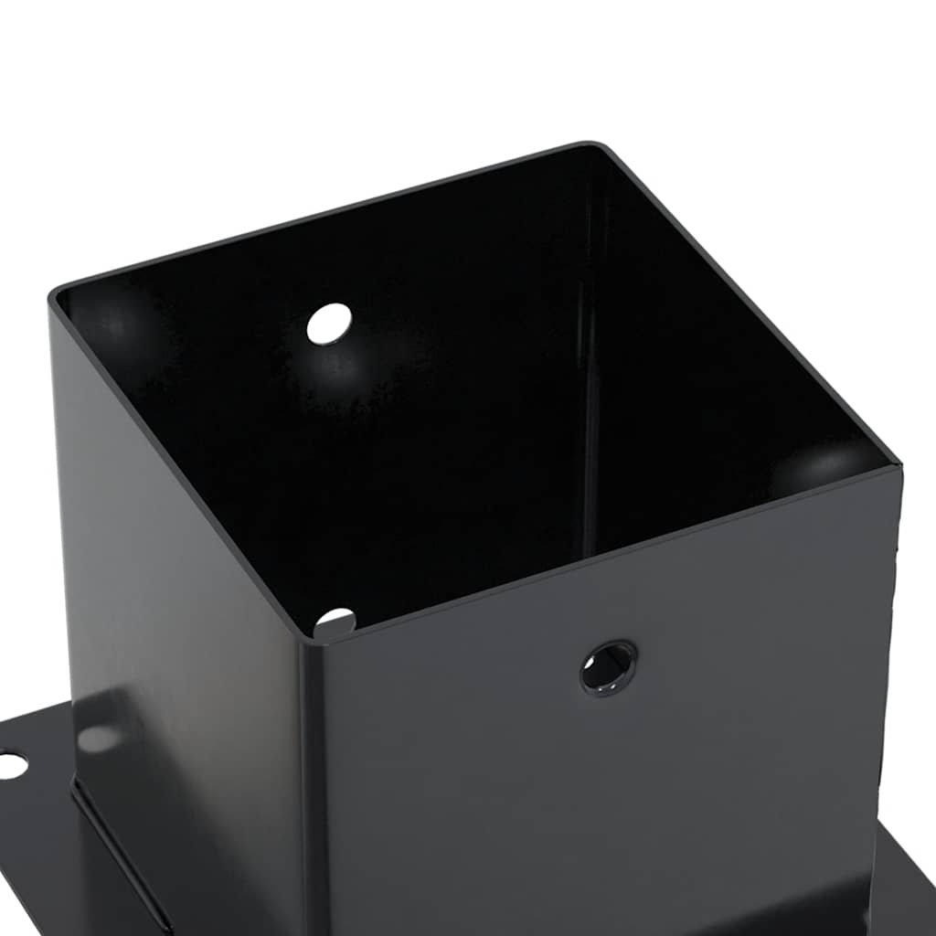 Pfostenträger Quadratisch 4Stk. Silber 46x46mm Verzinkter Stahl