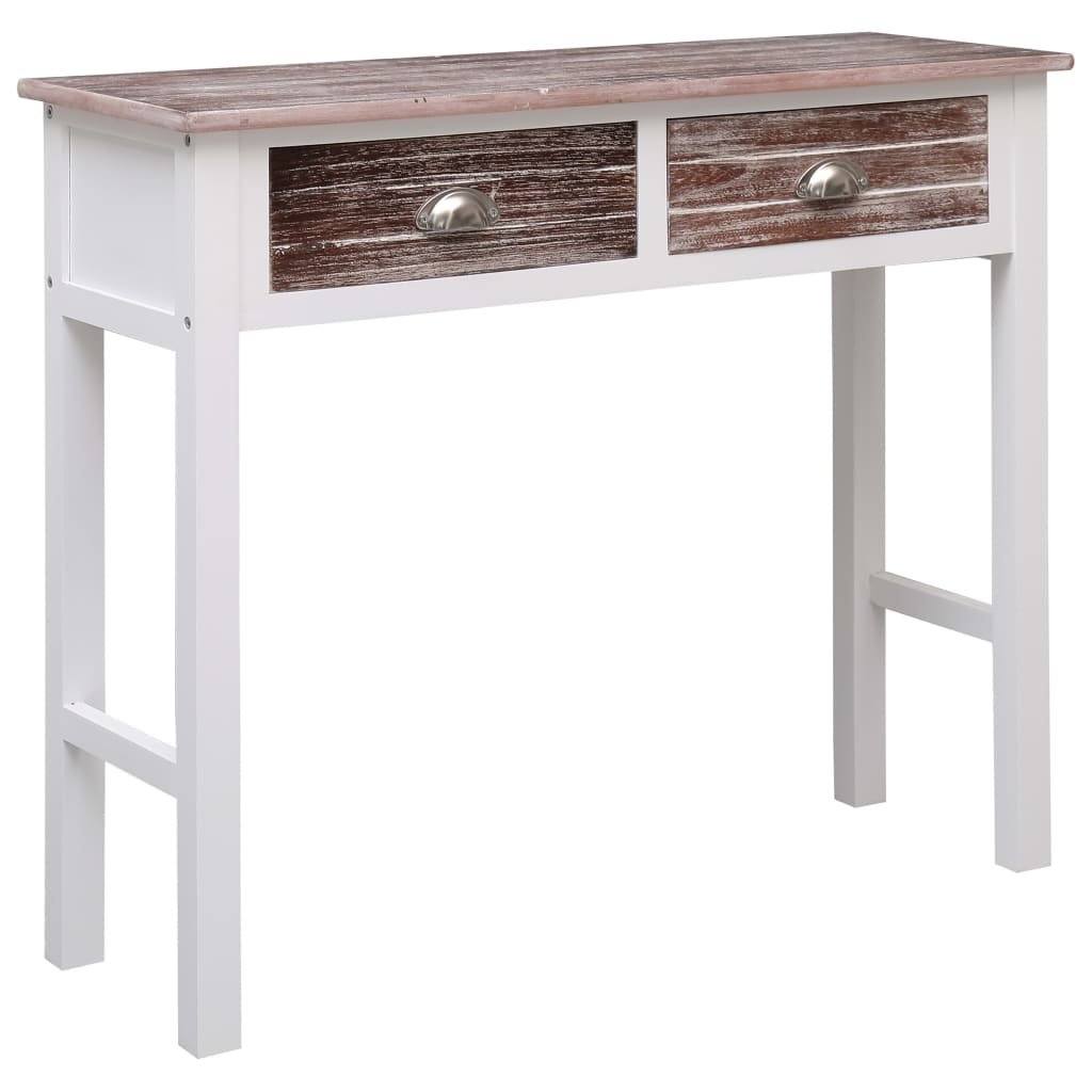 Konsolentisch Grau 90×30×77 cm Holz