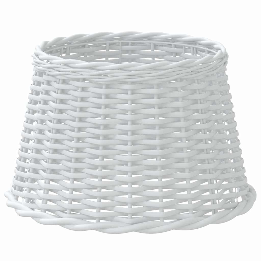Lampenschirm Weiß Ø15x12 cm Korbweide