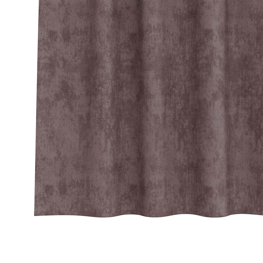 Samtvorhänge mit Vorhängen 2 pcs Weinrot 140 x 140 cm Samt