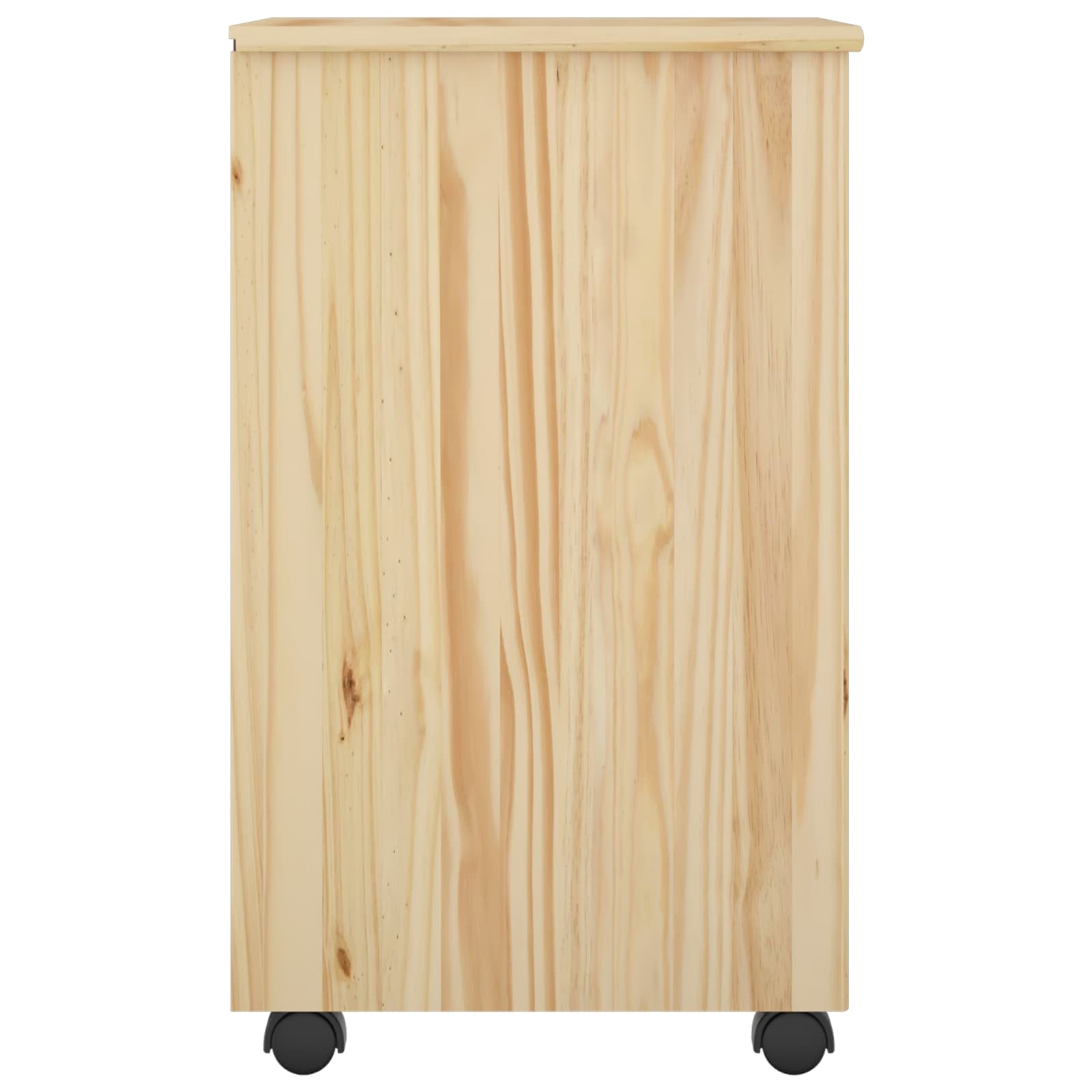 Rollschrank Honigbraun 34 x 39 x 65,5 cm Massivholz Kiefer